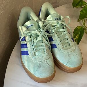 Adidas VL Court Bold Women’s Suede Platform Sneakers Size 7
